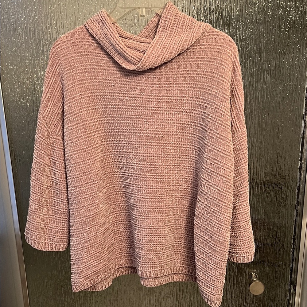 Liz Claiborne Blush Cowl Neck Sweater